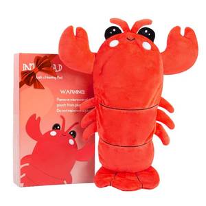 lot 18445 image: Intoypad Microwavable Heating Pad for Cramps, Cuddly Warming Pillow, Cute Lobster Plush with Heating Pad