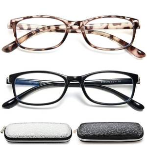 lot 18451 image: EYEURL Reading Glasses Womens Blue Light Blocking - 2 Pack Lightweight Computer Readers 1.5 Glare Blocking Ladies Eyeglass