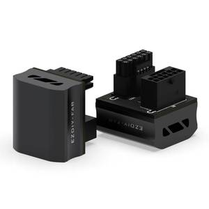 lot 18508 image: EZDIY-FAB 12VHPWR 124 Pin Angle Connector Power Adapter for RTX40 Series Graphics Card, Supports 600W Output, Comptatible to RTX4090,4080,4070ti -180 Degrees RVS Type- Black-1 Pack