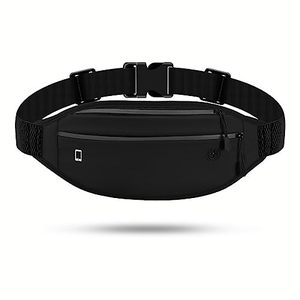 lot 18523 image: UMILAKE Fanny Pack for Men Women,Running Waterproof Small Waist Pack with 2 Zipped Pockets for Walking, Running, Cycling Mobile Phone Holder Waist Pack (grey)