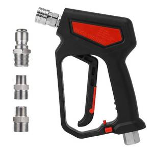 lot 18367 image: RIDGE WASHER Pressure Washer Gun 5000 PSI, 12 GPM, High Pressure Spray Gun with 14 Quick Connector, 38 Quick Connect, M22-14mm and M22-15mm Fitting