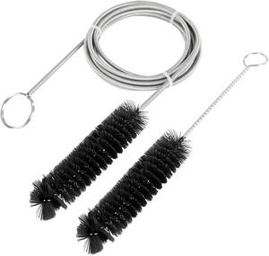 lot 18560 image: CPAP Tube Cleaning Brush-7 Feet Flexible  7 Inches Handy Stainless Steel Wire Bristle Brush- Fits for Standard 22mm Diameter Tubing (Black)