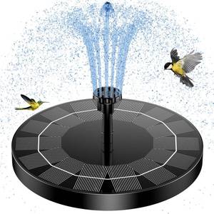 lot 18410 image: AISITIN 2.5W Solar Bird Bath Fountain Pump, Solar Fountain Pump for Bird Bath with 6 Nozzles, 6.7 Solar Powered Water Fountain Pump for Garden, Ponds, Pool, Fish Tank, Aquarium and Outdoor