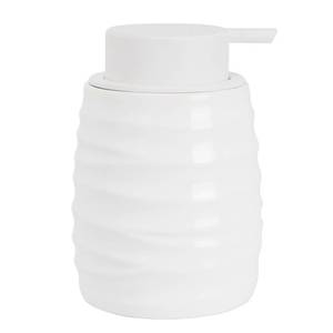 lot 18605 image: TOOZFO Soap Dispenser Ceramic with Easy-to-Press Pump Hand Lotion Liquid Dispenser Non-Slip for Shampoo Bathroom Kitchen 12 oz