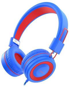 lot 18431 image: NIVAVA Kids Headphones, K8 Wired Headphones for Kids with Adjustable Headband, 3.5 MM Jack for School, Foldable On-Ear Headset for Amazon Kindle, Fire Boys Girls Children, Tablet Cellphones Airplane