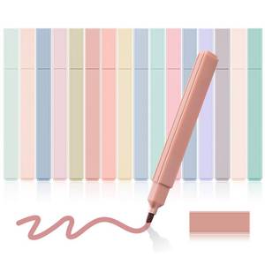 lot 18637 image: Highlighters Pastel Pens Aesthetic Highlighters Cute Highlighter 16 Morandi Colors Bible Pens No Bleed With Soft Tip Aesthetic Pens Markers Kawaii Stationary For Students School Office Supplies