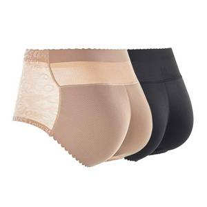 lot 18479 image: CUGBO 2 Pack Hip Enhancer Butt Lifted Underwear Seamless Fake Padded Briefs Shapewear Pantie Body Shorts for Women Ladies (M)