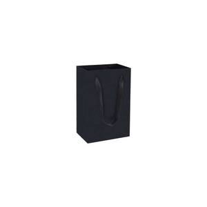 lot 18534 image: HUAPRINT Black Paper Bags,Matte Black Gift Bags,Shopping Bags with Handles,30 Pack Small Kraft Bags 5.25x3.75x8 inch,Retail Bags,Party Favor Bags,Merchandise Business Bags,Wedding Bags