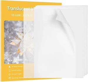 lot 18546 image: Vellum Paper Translucent Printable 110 Sheets 8.5x11 Inches for Wedding Invitations,Scrapbook Project (8.5x11 Inches, 93GSM63LBS)