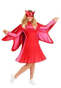 lot 18566 image: Disguise Womens Owlette Classic Adult Costume, Red, M (8-10)