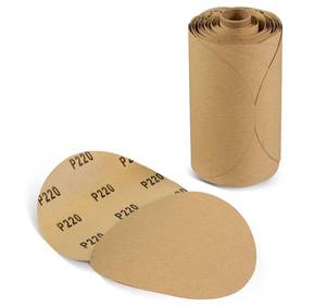 lot 18585 image: CowboyBOB 100 PCS 6 Inch PSA Sanding Discs 220 Grit Sandpapers Self Adhesive Sticky-Back Sandpaper for Deburring and Blending Sanding Discs Roll Application on Industrial and Woodworking