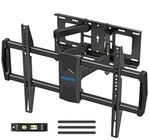 lot 18587 image: MOUNTUP Full Motion TV Wall Mount for Most 42-82 inch TVs, Wall Mount TV Bracket with Articulating Swivel and Tilt, TV Mount Max VESA 600x400mm, Holds up to 100lbs Fits 16 Stud MU0028