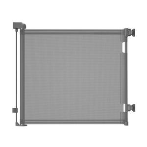 lot 63801 image: dearlomum Retractable Baby Gate,Mesh Baby Gate or Mesh Dog Gate,33 Tall,Extends up to 55 Wide,Child Safety Gate for Doorways, Stairs, Hallways, IndoorOutdoor��Grey,33x55