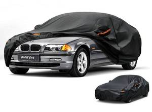 lot 63882 image: Kayme Car Cover Waterproof All Weather, Full Exterior Cover Outdoor Sun Protection with Zipper, Universal Fit for BMW E46 E36 E30, VW EOS, Nissan 350Z 370Z Versa, Hyundai Accent,etc (Up to 177 inch)