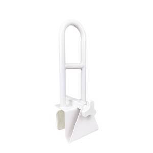 lot 63891 image: Bathtub Safety Rail Adjustable Shower Grab Bar - White Medical Bathtub Handle Grab Bars for Bathroom, Safety Handle Rail Heavy Duty for Seniors and Elderly
