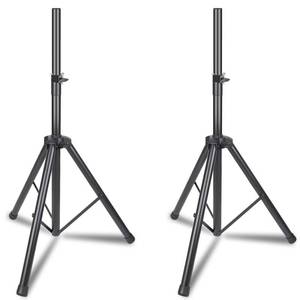 lot 64209 image: GZGDLJQ Speaker Stands Pair Heavy Duty Speaker Tripod Stand Adjustable Height from 35 to 60 Inch Universal Speaker Stand 35 MM Compatible Insert on Stage Speaker Stands