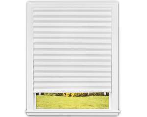 lot 64212 image: Redi Shade No Tools Original Light Filtering Pleated Paper Shade White, 36 in x 72 in, 6-pack