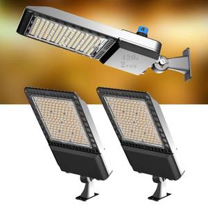 lot 64220 image: ACOHOOK 420W LED Parking Lot Light (60000lm Eqv 2000W HID HPS) Arm Mount LED Pole Light, IP65 5000K Outdoor Commercial Area Lighting Dusk to Dawn ����