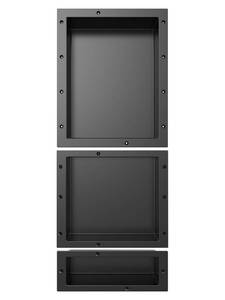 lot 64231 image: XZETORA Shower Niche SMC Material 40(20146) X16in niche for Shower Wall Shower Niches Ready for Tile Shower Niche Shelf Black - Retail $105.07