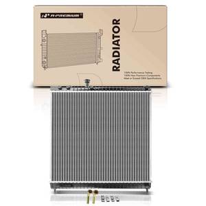 lot 63399 image: A-Premium Engine Coolant Radiator Assembly with Transmission Oil Cooler Compatible with Infiniti QX56 2004-2010 & Nissan Titan 2004-2015, Armada 2005-2015, Automatic Transmission, Replace# CU2691 - Retail $142.12