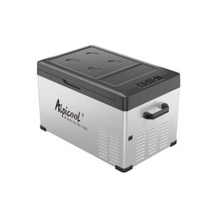 lot 63408 image: Alpicool C30 Portable Car Freezer, 12 Volt Refrigerator, 32 Quart(30 Liter) Fast Cooling 12V Car Fridge, Car Cooler for RV, Truck, Camping, Outdoor -1224V DC and 100-240V AC - Retail $259.53