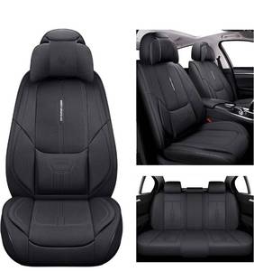 lot 63499 image: Faux Leather Car Seat Covers Full Set for unknown car - Stock Photo Approximate