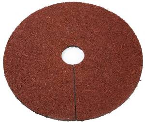 lot 63741 image: Trademark Innovations MULCHRING-24IN 23 Mulch Ring Tree Protector Mat, 24, Red