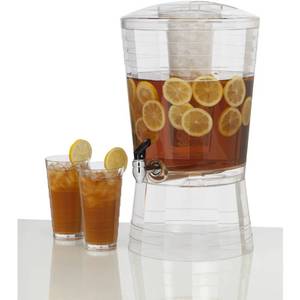 lot 63797 image: CreativeWare CreativWare 3-Gallon Mosaic Beverage Dispenser, Clear