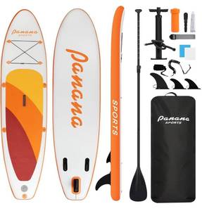 lot 64111 image: Panana Inflatable Stand Up Paddle Board Ultra-Light 10 � 30 � 6 with Premium SUP Board Accessories Kit Adjustable Paddle Hand Anti-Slip EVA Deck for Adults Youth