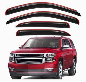 lot 63806 image: Lightronic WV194514 in-Channel Side Window Deflectors & Visors Vent Rain Guards, Dark Smoke, 4-Pieces Set, Fits 2007-2014 Chevrolet Tahoe & GMC Yukon