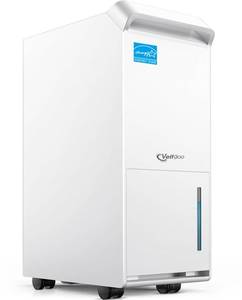 lot 63917 image: Vellgoo 4,500 Sq.Ft Energy Star Dehumidifier for Basement with Drain Hose, 52 Pint DryTank Series Dehumidifiers for Home Large Room, Intelligent Humidity Control - Retail $267.72
