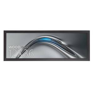 lot 63927 image: POUKROO 12x36 Picture Frame Black Soild Wood Display Long Picture Puzzle Artwork Canvas Art Painting 12 x 36 12 by 36 Horizontal or Vertical for Wall Hanging