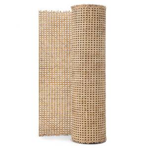 lot 63944 image: 24 Width Natuaral Rattan Webbing for Caning Projects 24 W x 2 ft L  Pre - Woven Open Mesh Cane - Cane Webbing Sheet- Natural Rattan Cane Webbing roll (2 FEET)