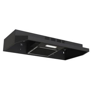 lot 64056 image: Zomagas Under Cabinet Range Hood 30 inch, DuctedDuctless Convertible Kitchen Stove Hood, Stainless Steel Vent Hood wRocker Button Control, 2 Speeds Exhaust Fan, 280CFM, Black