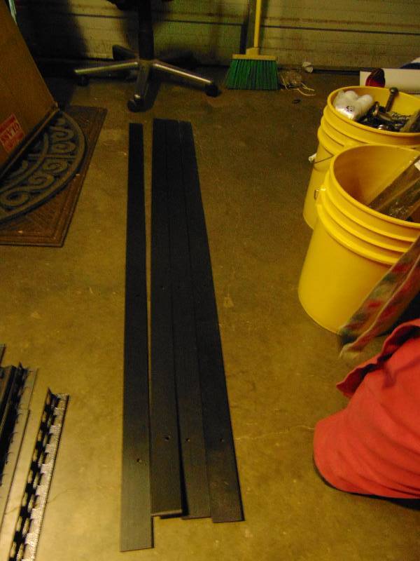 lot 1075 image: (4) sticks Opto-Tech 161-75-107, black, 59 x 2 x 14