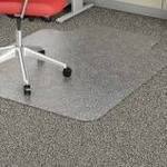 lot 1015 image: (1) clear plastic floor protection mat, 48 x 36