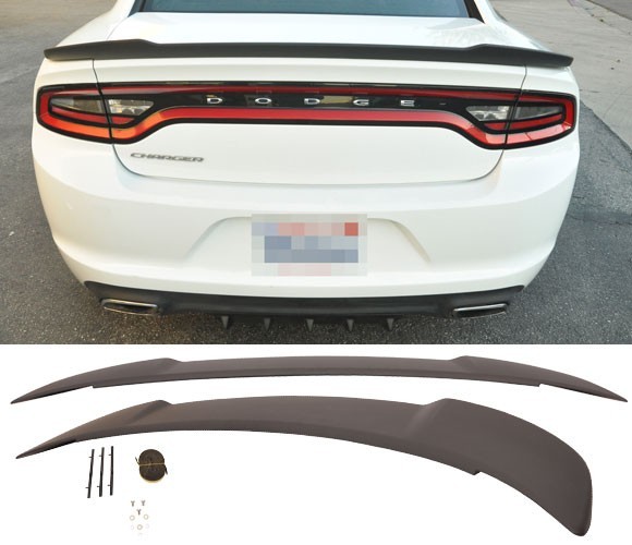 lot 1076 image: 2015- up Dodge Challenger Hell Cat Trunk Spoiler PN AST DCHALL1502H-A