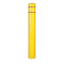 lot 1026 image: (4) ct. lot post guard covers, 52 x 4-12 diameter, Grainger 4GRE5A, (3) yellow, (1) orange