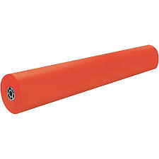 lot 1004 image: (1) roll Pacon Rainbow Duo-Finish Lightweight paper, red, 36 x 1000
