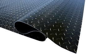 lot 1010 image: Garage floor anti-fatigue mat, 36 x 48, black diamond plate pattern