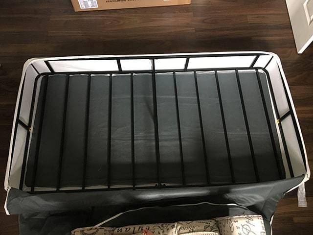 lot 1029 image: Zinus Removable Foundation Cover (9K) King Size 79 x 75.5 x 9, Cover only, frame, slats, etc not included