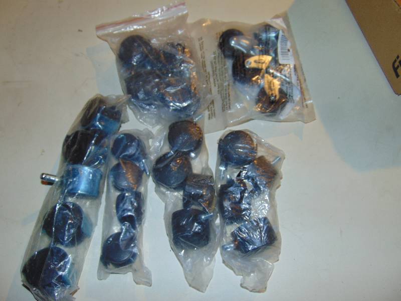 lot 1153 image: (6) sets of office chair replacement wheels