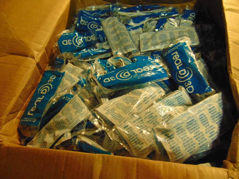 lot 1192 image: (1) case Real D 3D glasses, Adult One Size, approx 500 per case