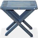 lot 1204 image: Glodea X Square end table, sky Blue