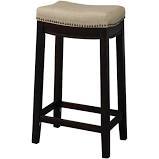 lot 1224 image: Allure Counter Stool, Jute Colored Seat, 18-12 x 13 x 24 height
