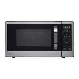 lot 1791 image: Vissani 1.1 cu. ft. Countertop Microwave in Fingerprint Resistant Stainless Steel