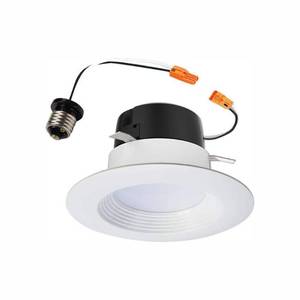 lot 1803 image: Halo 3010013 4 in. Plastic LED Retrofit Kit White. 4 Pack