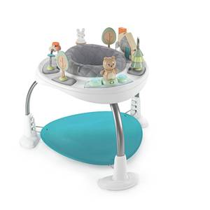 lot 1809 image: Ingenuity Spring & Sprout 2-in-1 Baby Activity Center Jumper and Table with Infant Toys - Ages 6 Months , First Forest