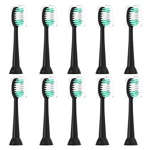 lot 2353 image: Everystep Replacement Toothbrush Heads Compatible with AquaSonic Black Series 10 Pack for Electric Toothbrush Black