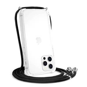 lot 2358 image: YESPURE Crossbody Case for iPhone 14 Pro Max,Clear Case for iPhone 14 Pro Max  with Adjustable Lanyard Strap  Clear Soft TPU Anti-Yellowing Shockproof Phone Cover for iPhone 14 Pro Max - Black